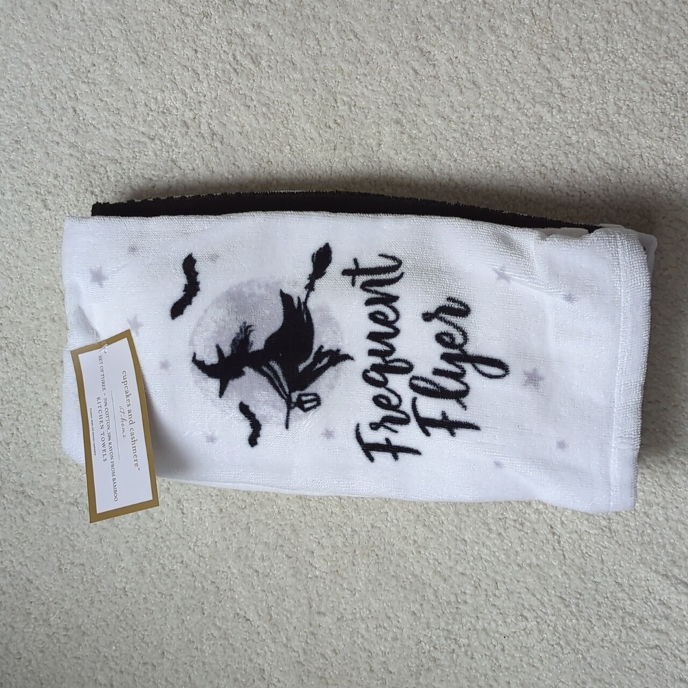 3 for $30. Set of Halloween kitchen towels